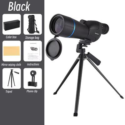 25-75x60 Hd Zoom Monocular Telescope For Bird Watching, Waterproof With Tripod, Long Range For Camping And Landscape Observation