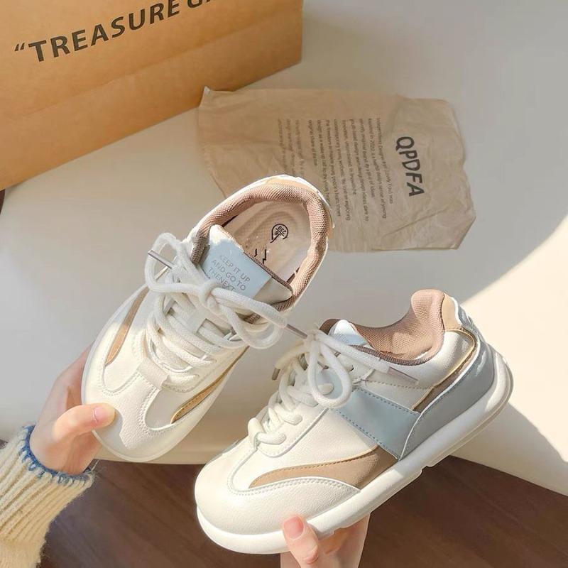 Spring little white shoes women's ugly cute big head shoes new versatile campus style sports and leisure board shoes
