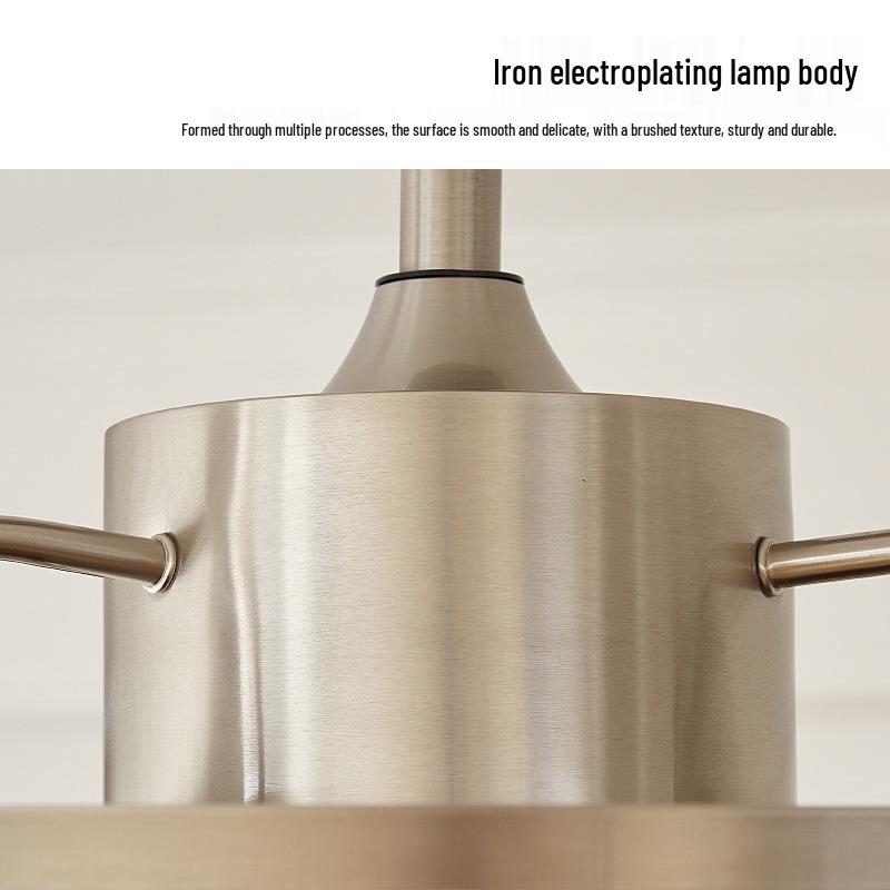 Retro Industrial-Style Ceiling Fan Light for Bedroom or Dining Room