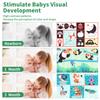 Baby Cloth Book with Distorting Mirror Soft Cartoon Parent-child Interactive Sensory Books Educational Montessori Toys for Baby