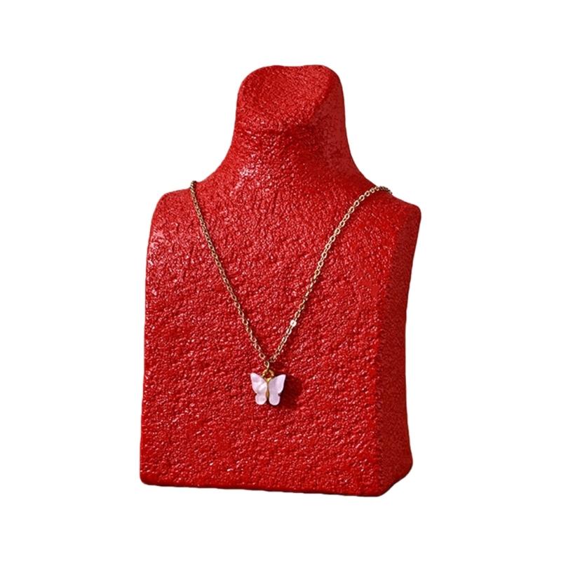 Sturdy Base Jewelry Holder with Thickened Support Ensuring Stability for Necklace Exhibition Secure Display