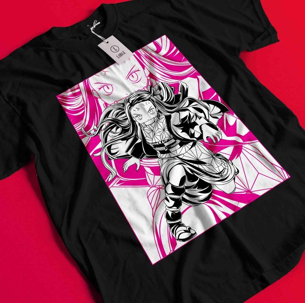 

Demon Slayer Shirt Tanjiro Tshirt Nezuko T-Shirt Muzan Doma Tee Inosuke Zenitsu BB1252 4XL