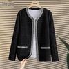 Shechi French Style Elegant Round Neck Jacket