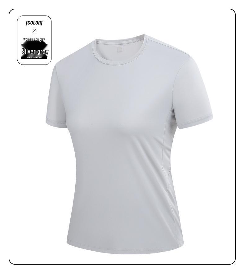 Men's and Women's Quick-Dry Short Sleeve Sports T-Shirts - Ice Silk & Nylon