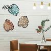 Rustic Wooden Wall Sculpture 3Pcs Hollow Monstera Leaf Decoration Tropical Art Hanging Plaque Decorative Boho Living Room Accents with Hook