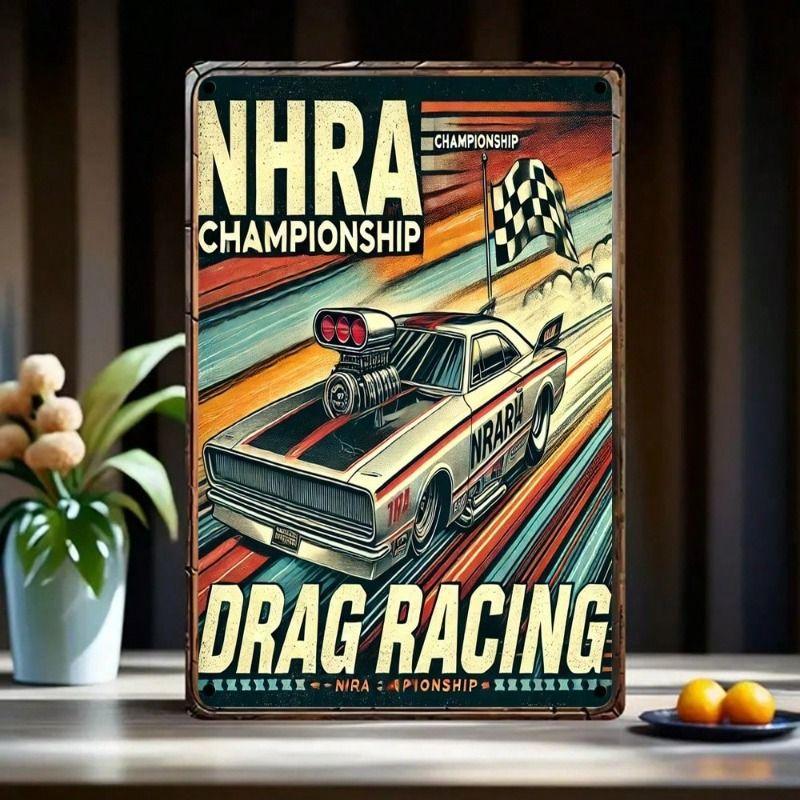 Vintage Metal Tin Sign Plaque for Garage Bar Wall Decor