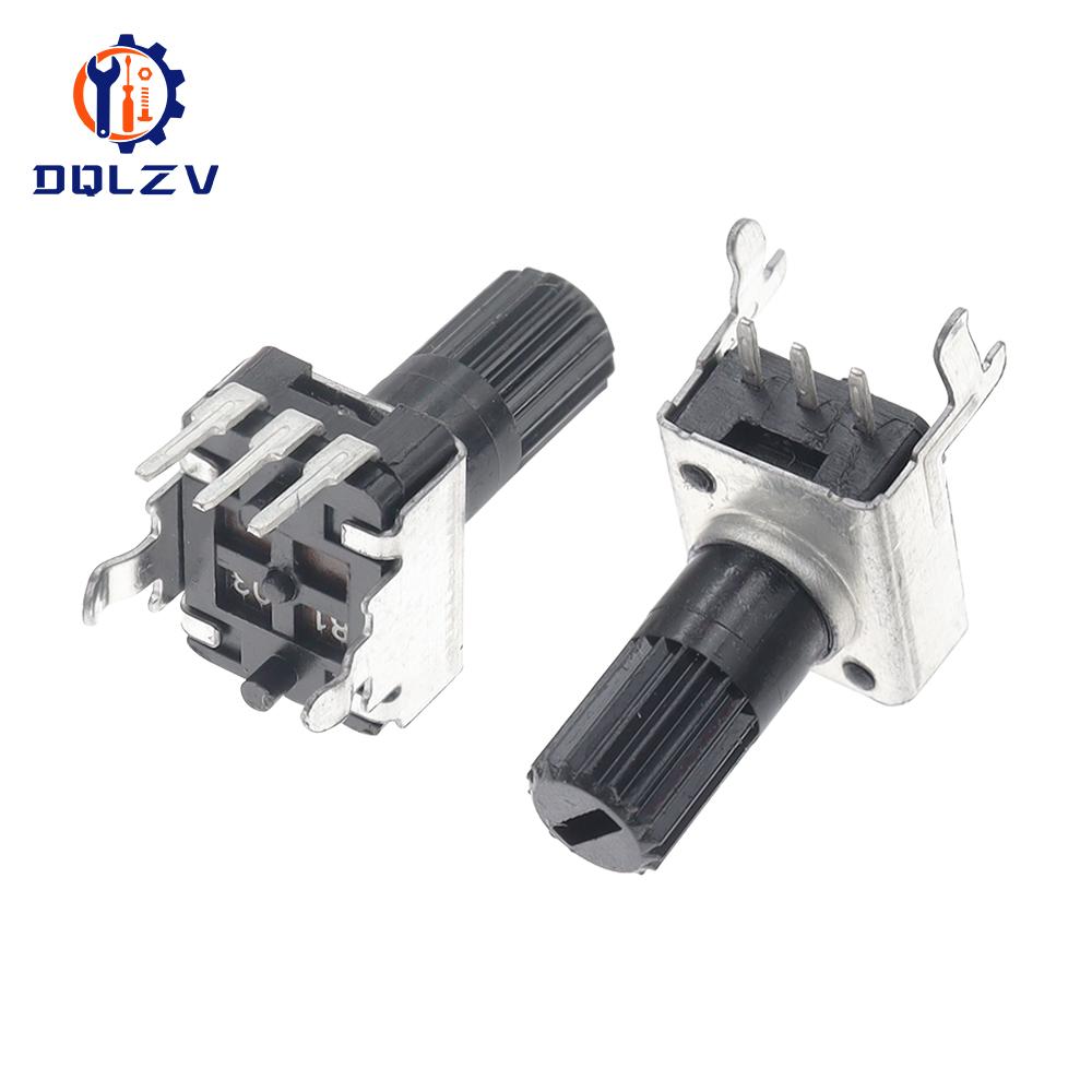 RV09 Horizontal Vertical Adjustable Potentiometer 15/20mm Shaft 1K 2K 5k 10K 20K 50K 100K 1M 0932 9 Type 3pin Seal Potentiometer