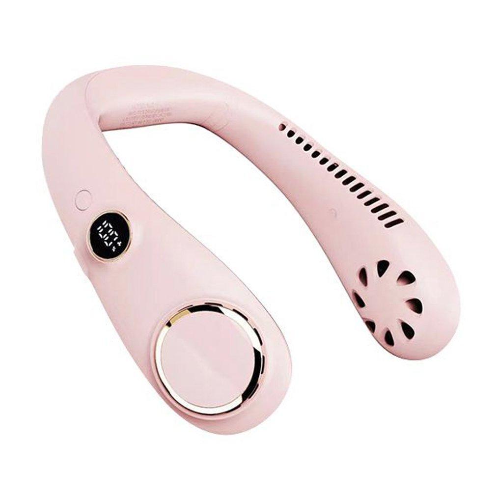 3000mAh Portable Hanging Neck Fan Bladeless Fan Personal Wearable Neckband Leafless Fan USB Rechargeable Fan Mini Air Cooler