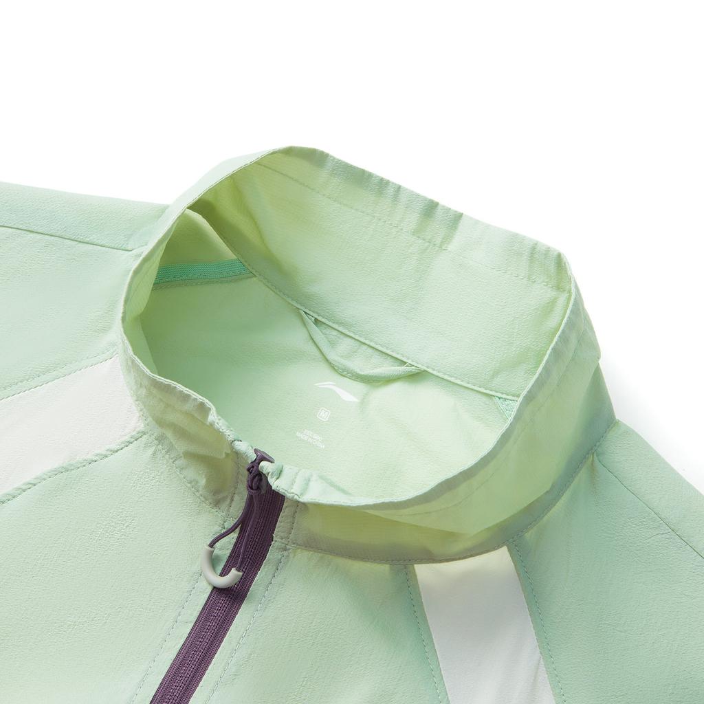 Li Ning Fitness Series Color Block Zipper Stand Collar Comfortable Breathable Versatile Sports Windbreaker Women outerwear AFDV270-5