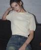 Ledeoli Prune Boucle Short Sleeve Knit [Cream]