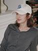 Olinkeompeulliteu [Unisex] Alcp Applique Washed Ball Cap (Cream)