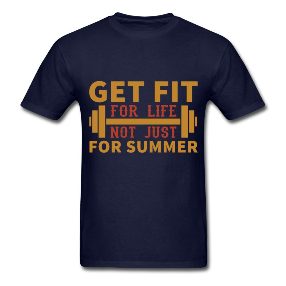 

Gym Motivation shirt Get Fit For life Tshirt motivational T-Shirt Size S-6XL M