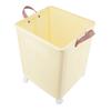 Foldable Laundry Basket with 4 Wheels Space Saving Portable Storage Hamper for Clothing Toys Home Sundries