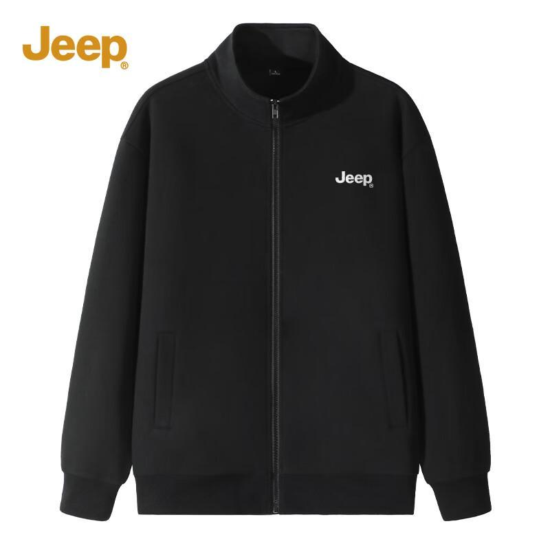 Jeep Men's Retro American Style Stand-up Collar Jacket