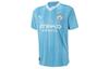 Manchester City Home Jersey Collection T Shirts Men's Blue V Neck Moderate 770438-01