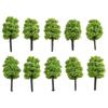 10pcs Model Trees Mini 3D Landscape Artificial Miniature Tree Tree Layout Train Railway Model Trees 3.5CM HO OO Scale Diorama