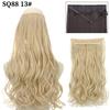 Synthetic Long Wavy Halo Hair Extensions No Clip In Natural Hidden Secret False Hair Piece Synthetic Heat-Resistant Fiber