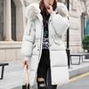 Piumini Donna Soffici con Cappuccio Collo Alto Lunghi Larghi Parka Cappotti Zip-Up Alta Qualità Outdoor Ispessito Donna Caldo Termico Capispalla