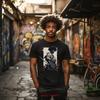 African American Samurai T Shirt Unique Boyfriend Asian Gi Vintage Washed Soft Fashion Casual Breathable Stretched Unisex