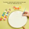 Silk-Cloth Fan 24cm Blank Tuan Fans DIY Fans Lightweight Portable Wood Hand Handle Handmade Round Fan for Birthday Party
