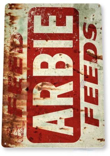 

ARBIE FEEDS TIN SIGN AG BUSINESS RUSTIC CORN FIELD TRACTOR CATTLE x inchAluminum 20x30cm（7.8x11.8inch）