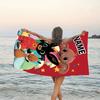 1pc Bing Bunny1 Beach Towel with Custom Name, Beach/Swimming/Bath/Picnic/Camping Towel, Suitable for Seaside Beaches