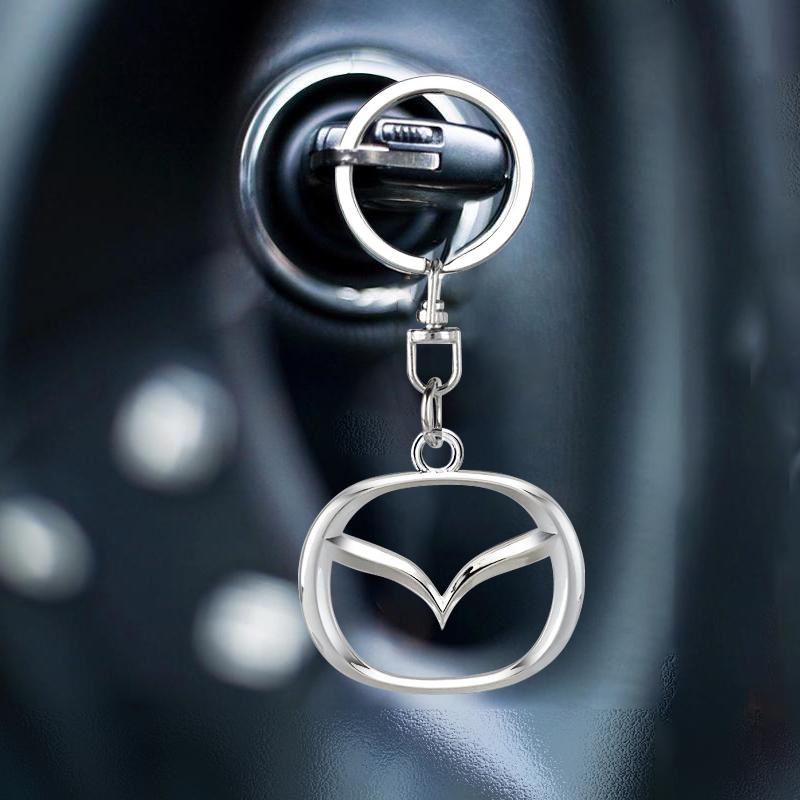 1 dona 3D Metall Avtomobil Nishoni Kalit Halqasi Sink Qotishmasidan Kalit Halqalar Mazda 6 3 CX5 5 2 323 CX7 Demio Atenza Axela MX30 CX30 CX3 CX9 RX8 RX7 uchun Avto Aksessuarlar