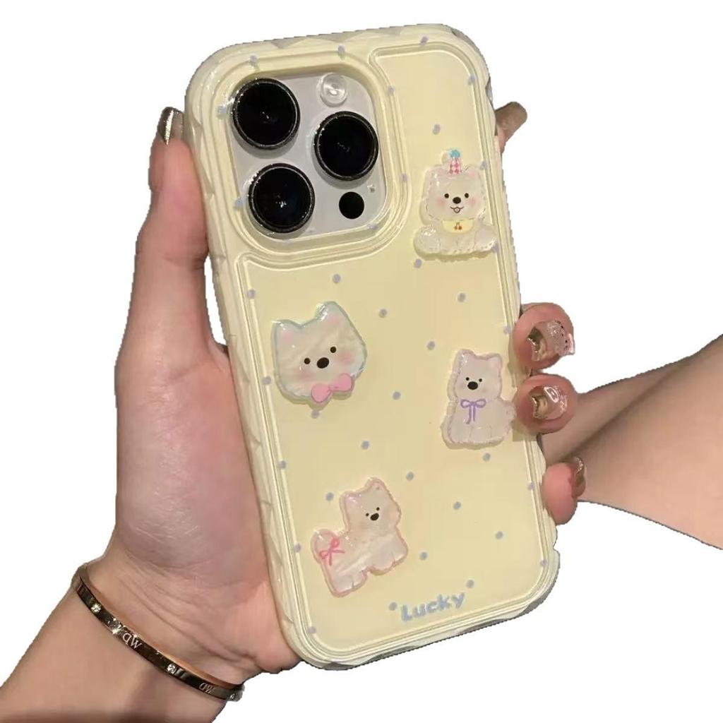 Jelly Polka Dot iPhone Case for 15 Pro Max, 14/13/12 - Fun Design Best Friend Gift