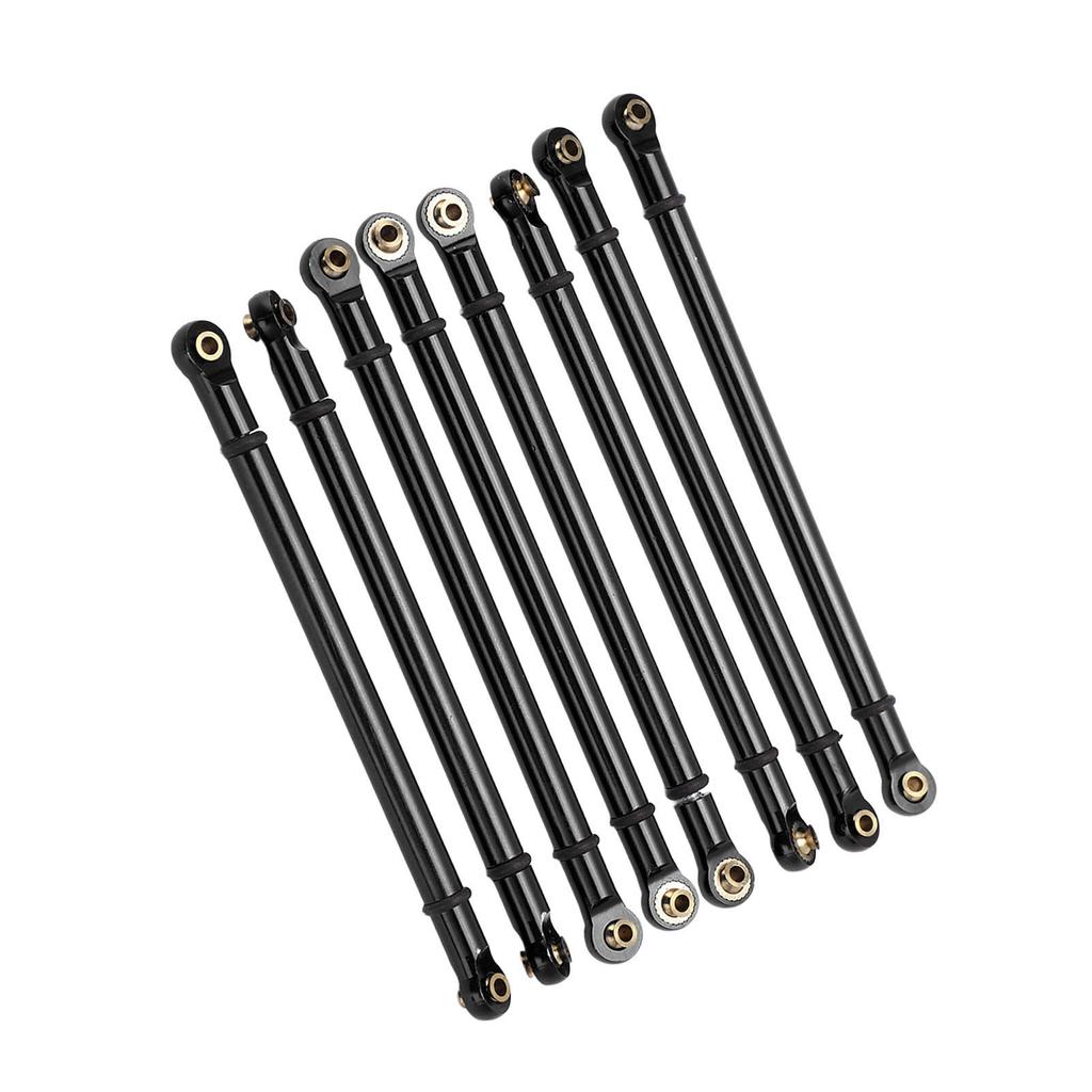 8pcs M3 Aluminum Alloy Link Rod Linkage Set for   SCX10 RC Crawler Car Upgrade Parts
