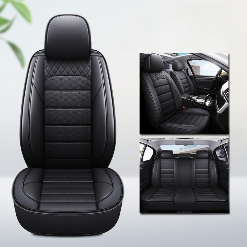 Universal Car Seat Cushion, Full-Coverage Car Seat Cover, Wear-Resistant Faux Leather Car Seat Cover, 5-Seater Car Cushion