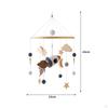 Adorable Baby Crib Mobile for Nursery Decor, Wooden Hanging Bed Bell Toy