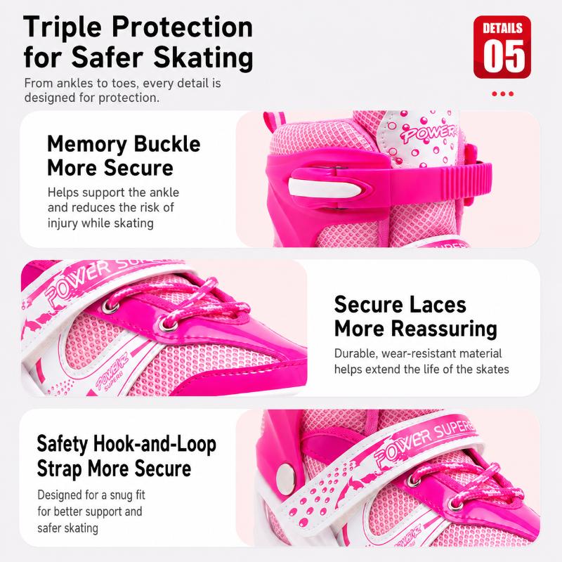 Roller Skate Shoes For Kids Adj Quad Skates Roller Skate Blades Skate Shoes For Girls Boys