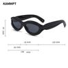 Vintage Oval Sun Glasses  Men Fashion Gradient Shades Trendy Stylish Brand Designer Women Mirror Outdoor Sunglasses