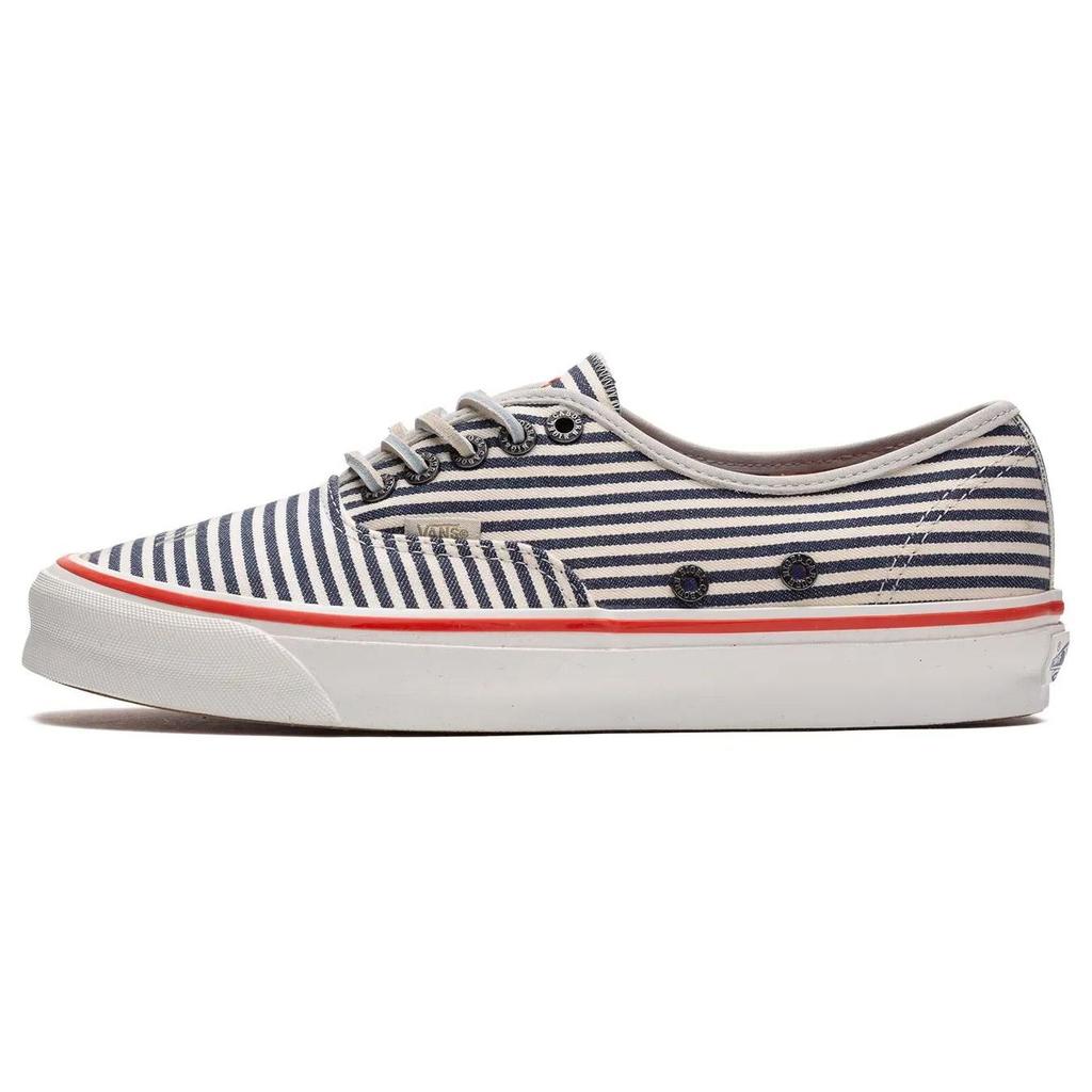 Nigel Cabourn X Vans OG Authentic LX Vintage Stripes Unisex Sneakers Blue Navy VN0A5FBDBX9
