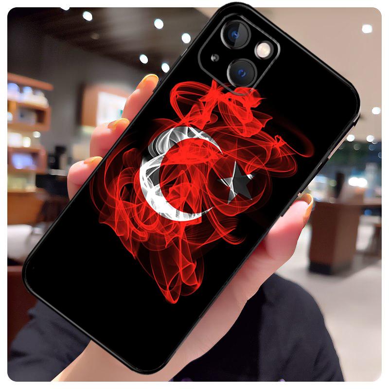 Turkey Turkish Flag Case For iPhone 17 Pro Max 15 14 13 11 12 16 Pro Max mini 15 16 Plus 16e 17 Air Phone Cover