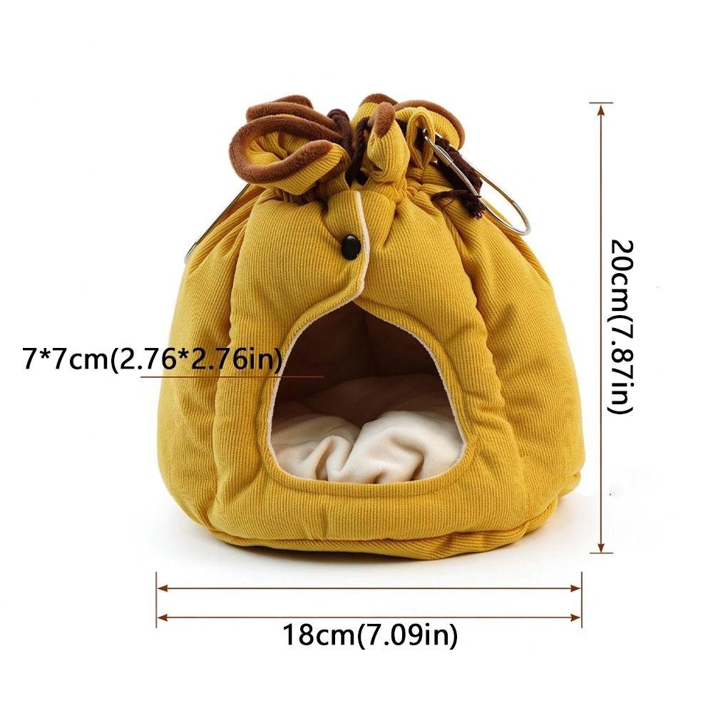 Soft Warm Small Pet Sleeping House Bite Resistant Pet Hanging Hammock Indoor Winter