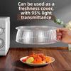 Multifunctional Plastic Food Cover Insulation Dish Cover Microwave Splatter Cover  Tabletop