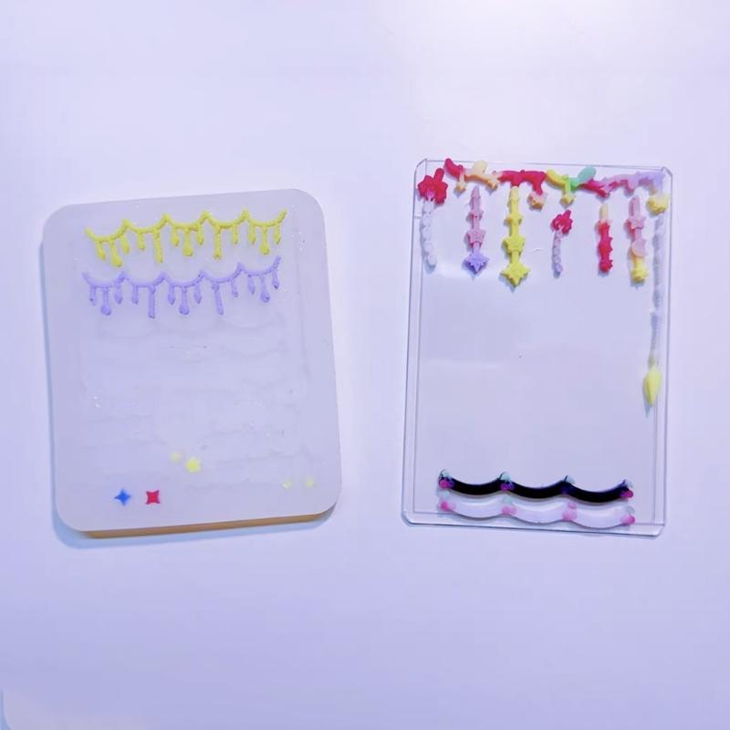 Moule en résine de Silicone, carte à jouer, petit nœud papillon, étoile, en forme de Tennis, artisanat de remplissage, vêtements 3D, bricolage, artisanat fait à la main