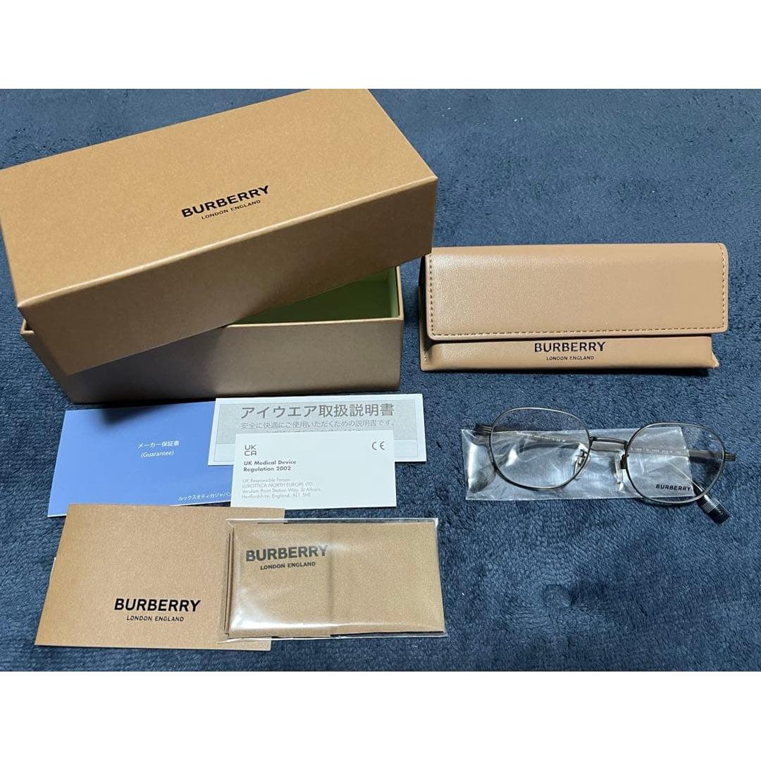 Used Domestic genuine unused item Burberry metal glasses frame 1369TD