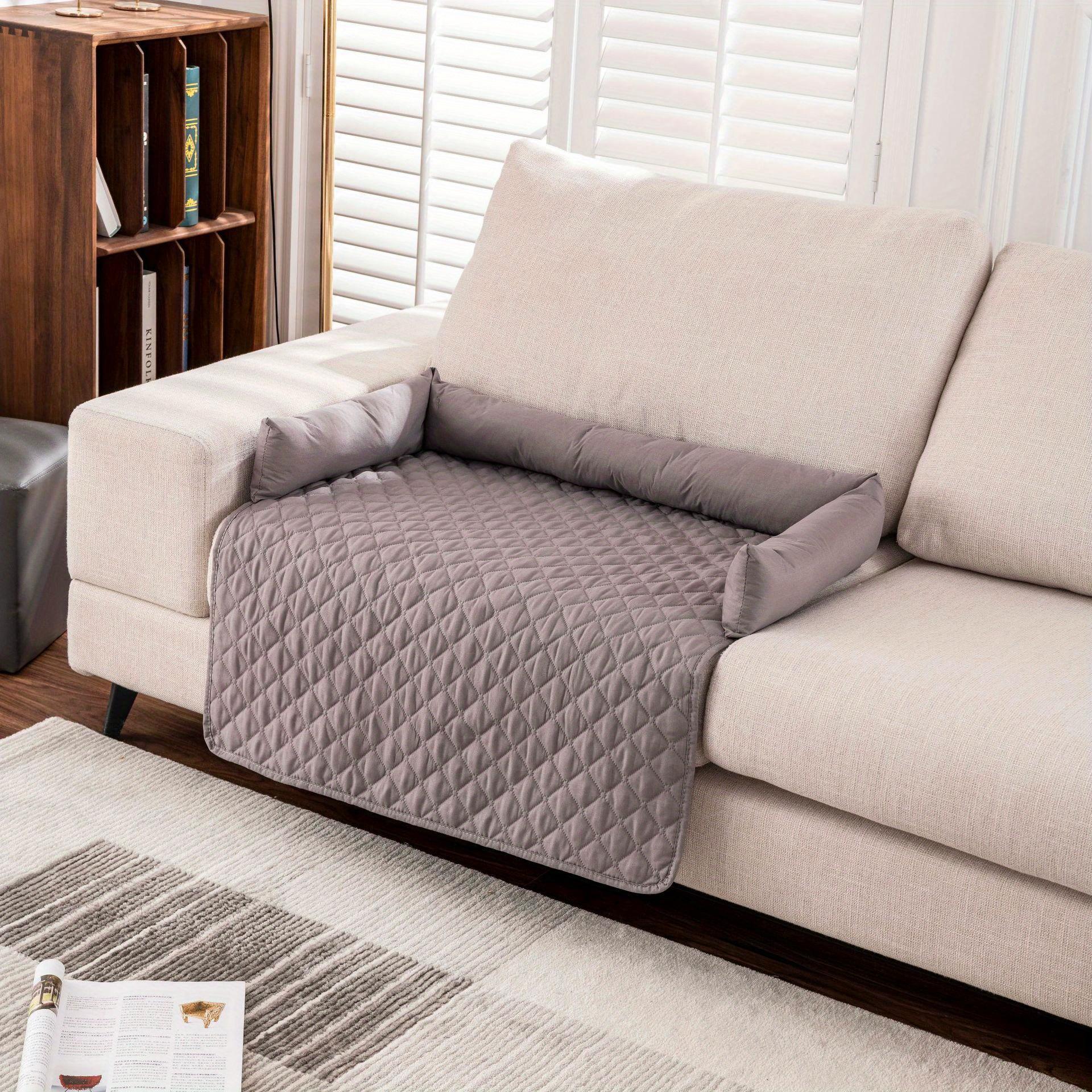 

Автомобильный коврик для собак с ультразвуковым хлопком, антигрязный коврик для домашних животных на заднем сиденье автомобиля, водонепроницаемый коврик для домашних животных для собак 75*75cm/29.52*29.52inch светло-серый