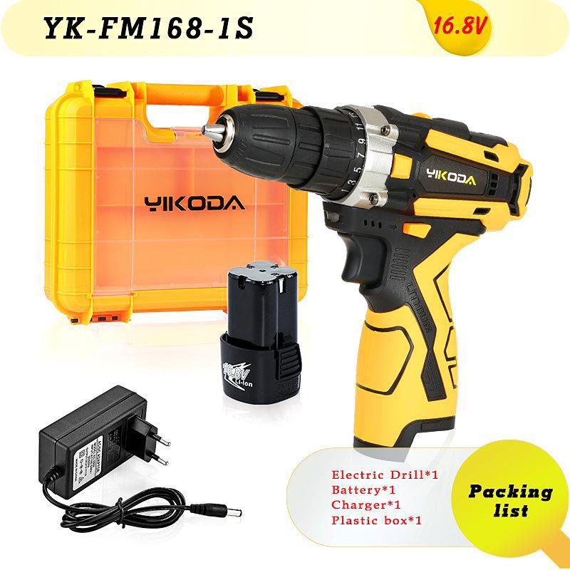 Rechargeable Cordless Dual-Speed Lithium Electric Drill with Power Display