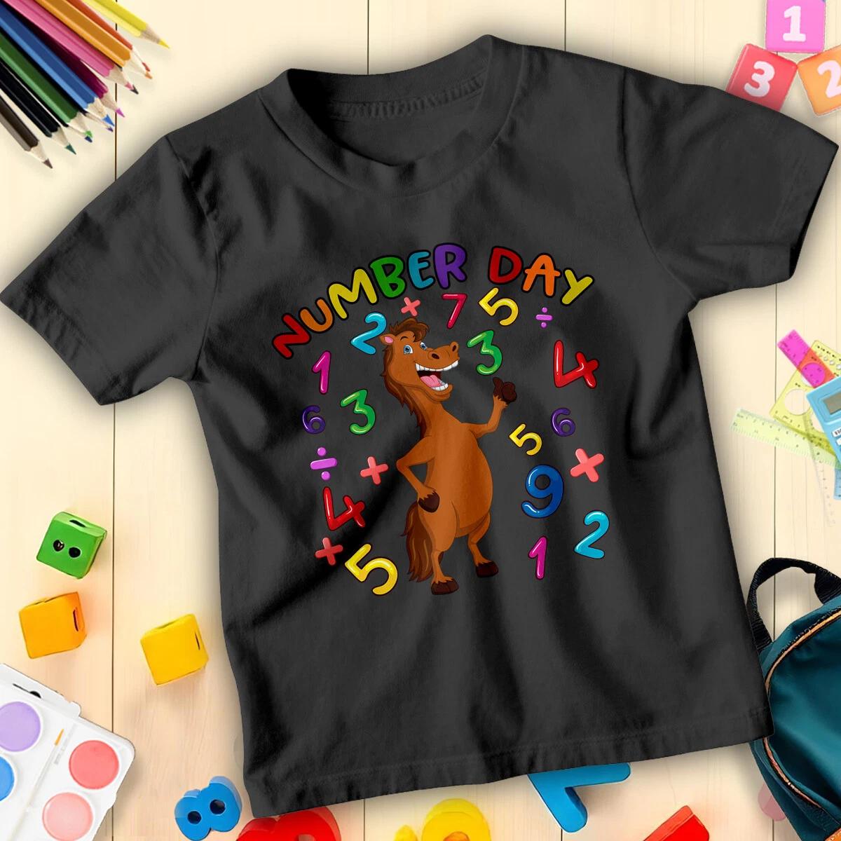 

World Book Day Boys and Girls Horse With Colorful Ideas T-Shirt Tee for Kids #ND 110