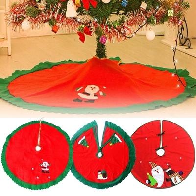 Buon albero di Natale gonne con benda coperta tappeto regalo natalizio Capodanno decorazioni natalizie per la gonna dell'albero di casa