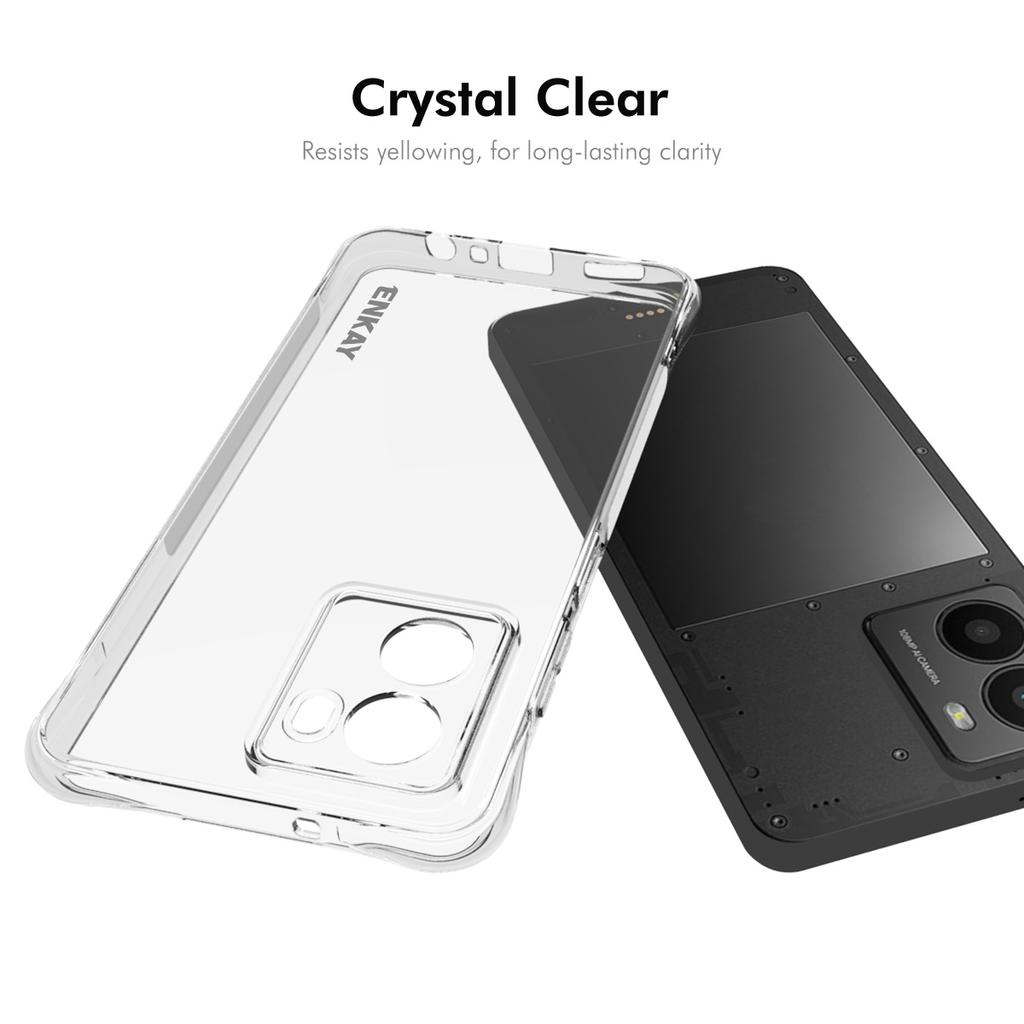 For HMD Fusion 5G Clear Phone Case ENKAY HAT PRINCE Shockproof Anti-Slip TPU Cover