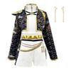 Halloween Girls Embroidered Jacket Shorts Outfits +Tassel Necklace Roleplay Theme Party Cool and Stylish Singing Costume