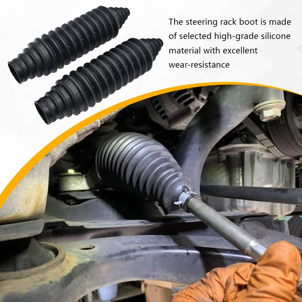 Universal Silicone Rack Pinion Steering Gaiter Pinion Boots+Cable Ties+Clamp Kit For Rack Steering Boot Gaiter And Pinion Boot