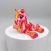 1Pc Random Color All-In-One Molding 3D Printed Horse Simulated Statue Cute Horse Joint Tail Movable Figurine Office Decor