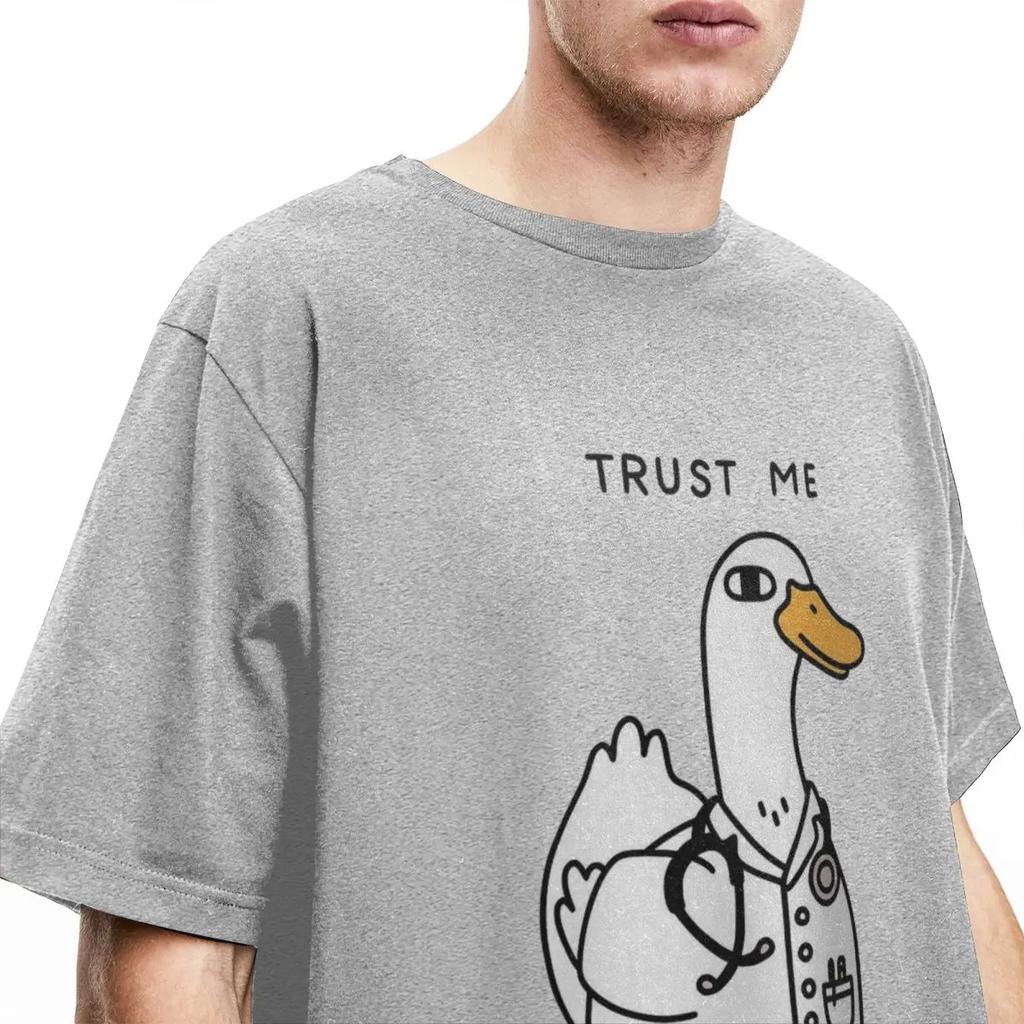 Maglietta Quack Dottore Anatra Uomo Donna Umorismo Scherzo Abbigliamento Magliette Vintage T-Shirt Taglia Grande Vestiti