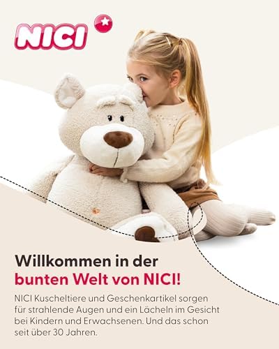 NICI Kuschelbär Bendix 13cm Grüner Erdbeerbär Kuscheltier Schlüsselanhänger Kuscheltier 49435