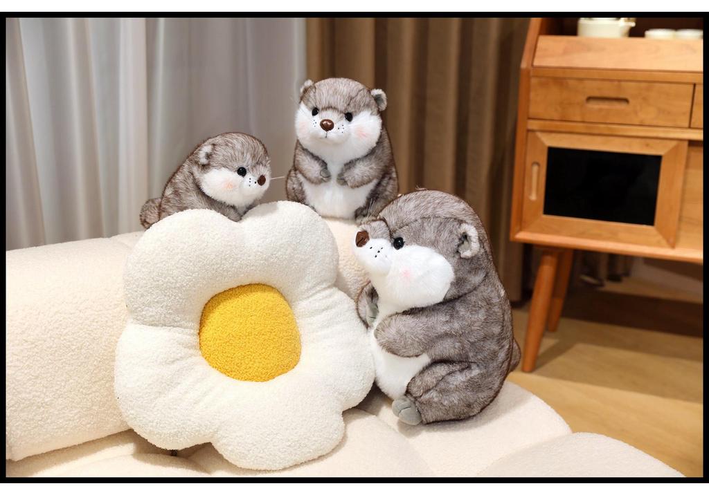 Cute Realistic Animal Plush Toy: Otter, Marmot, Groundhog, Capybara - Children's Cloth Doll